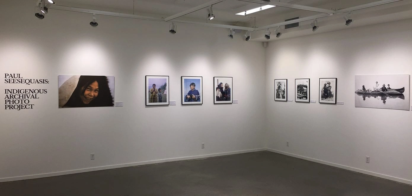 Paul Seesequasis: Indigenous Archival Photo Project Installation Image